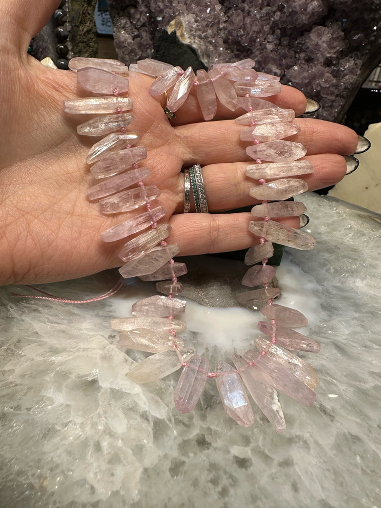 Incredible One of a Kind Kunzite Pendant Gemstone Beads