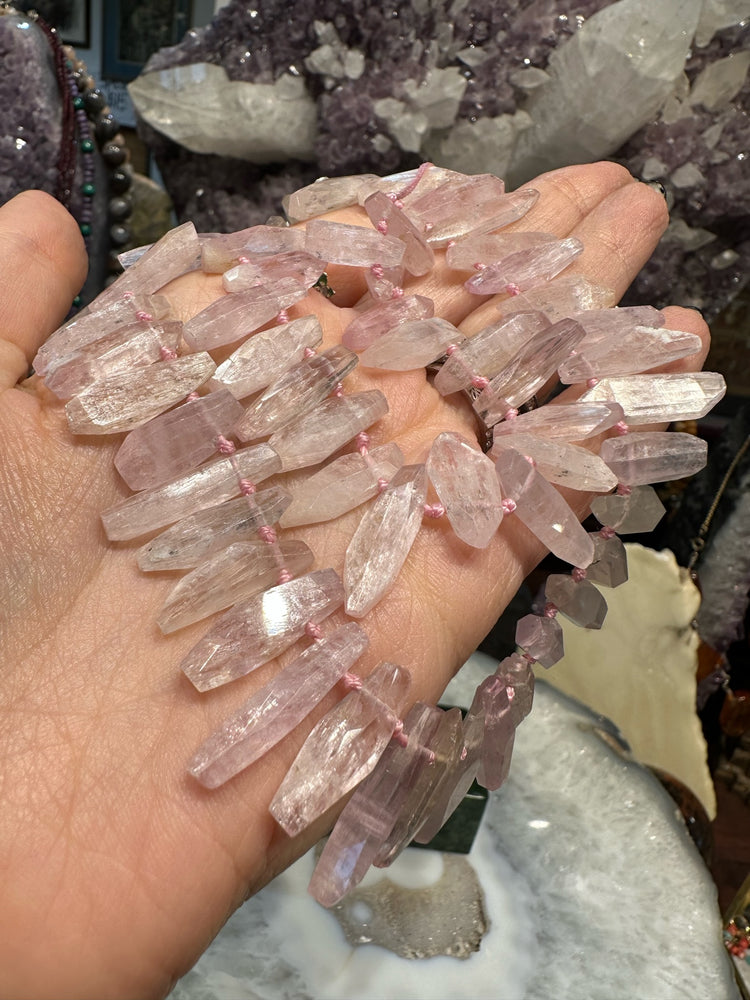 Incredible One of a Kind Kunzite Pendant Gemstone Beads