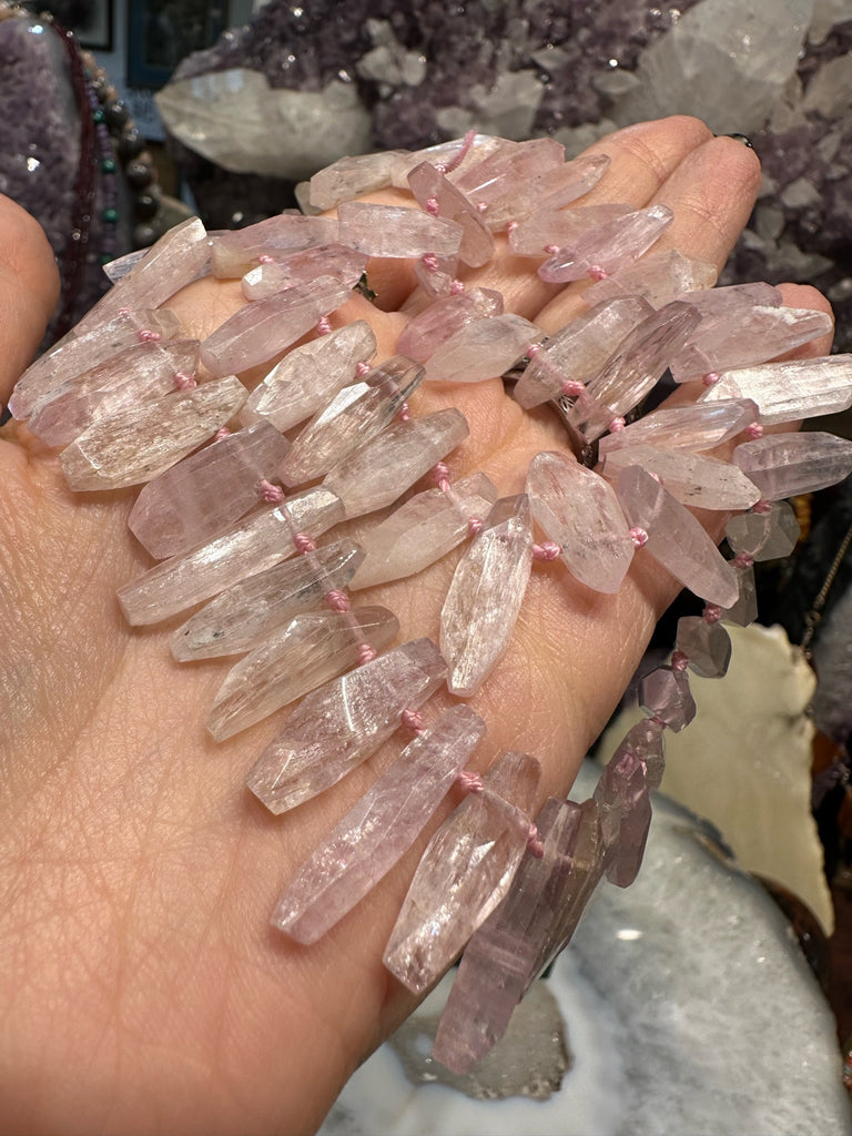 Incredible One of a Kind Kunzite Pendant Gemstone Beads