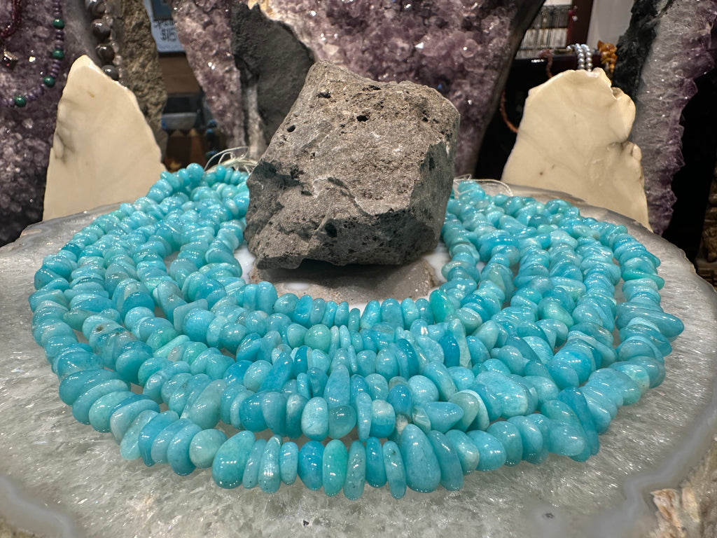 Amazonite peru nugget 8-12mm gemstones beads