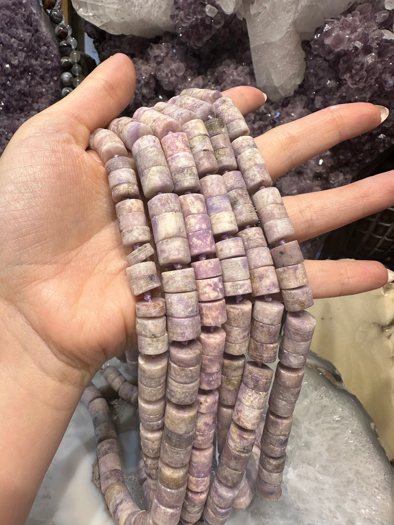 Rare Wyoming sage amethyst matte cut gemstones Beads