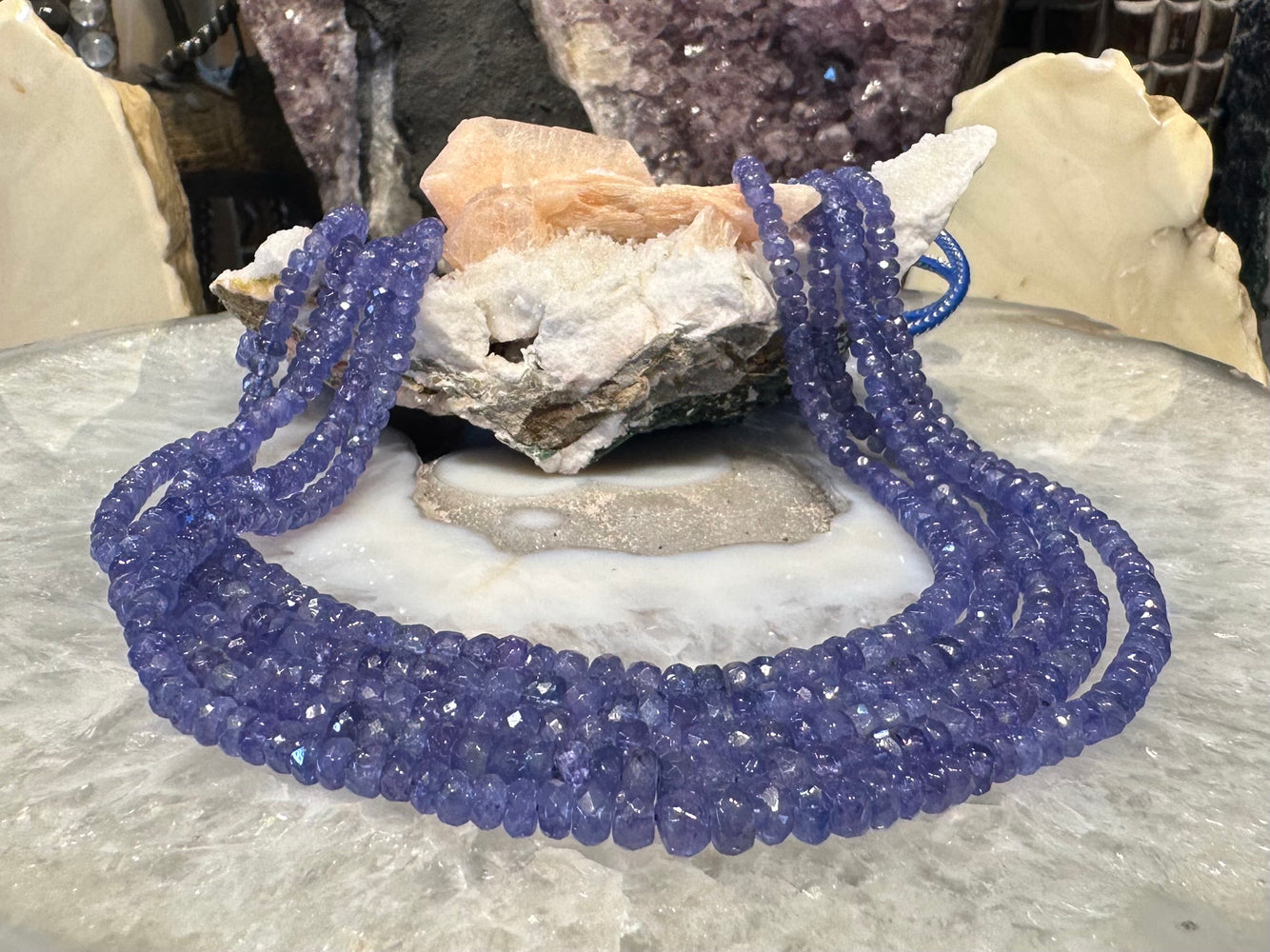 Natural Tanzanite Faceted Gemstone Beads - Beautiful Color