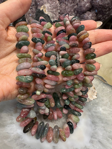 Large Rare Natural Brazil Tourmaline Nugget Gemstone Stone Beads