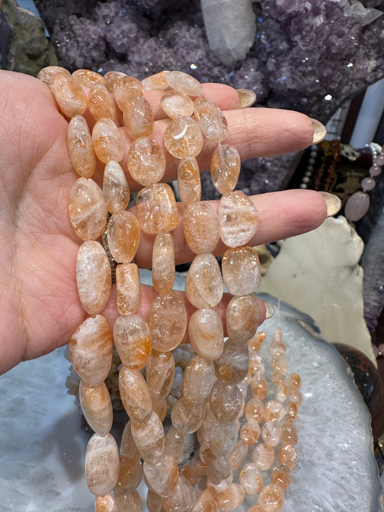 Sunstone nugget 10-12mm gemstone