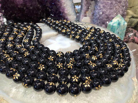 Carved hot sale gemstone beads