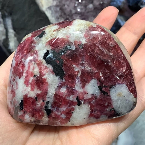 Stunning Natural Pink Eudialyte Gemstone Specimen - Canada #2